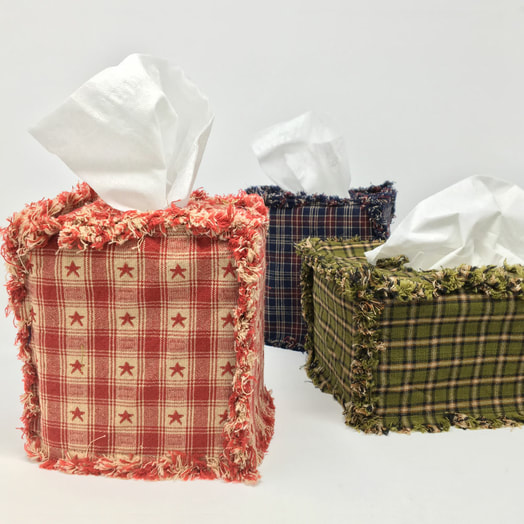fabric tissue box
